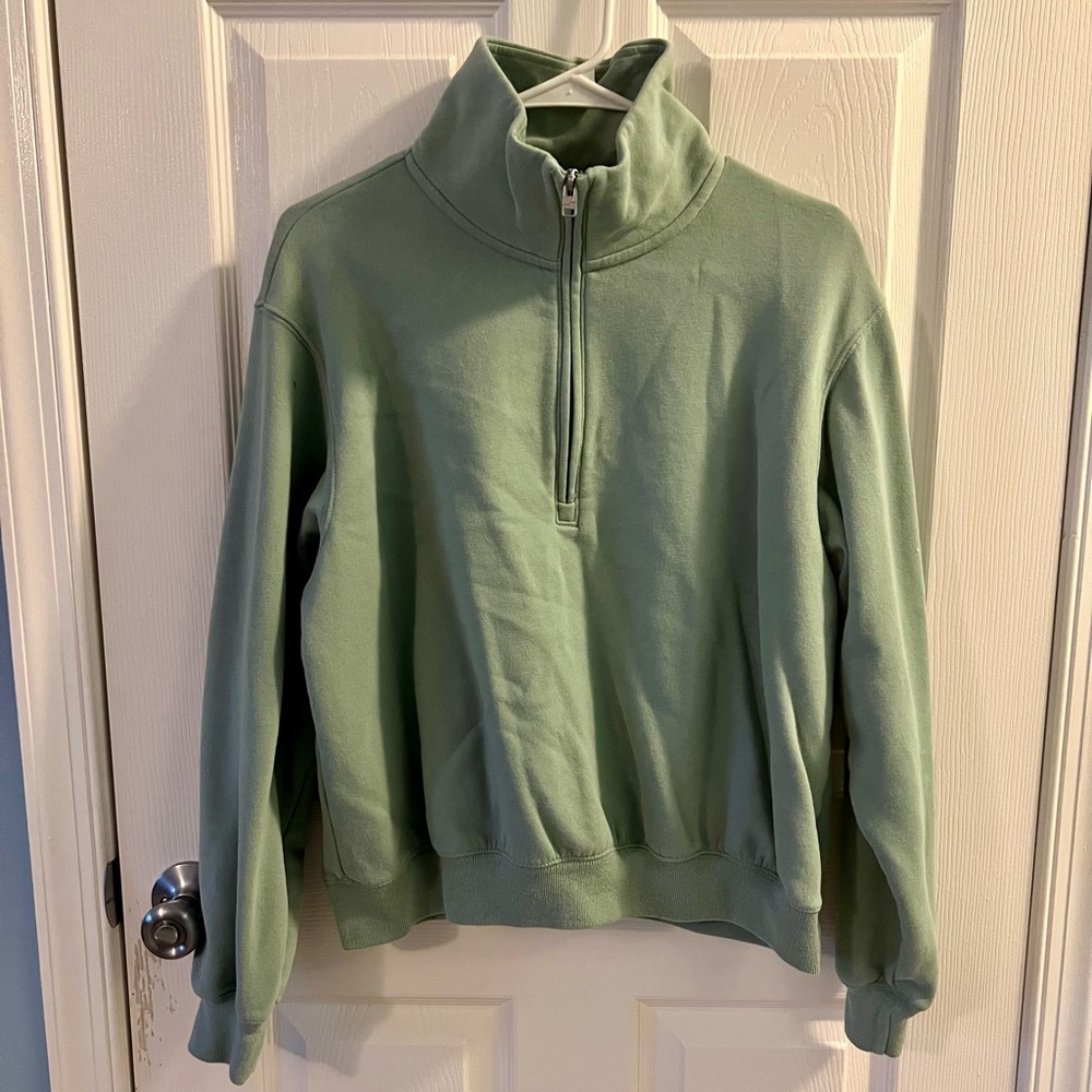 Hollister Half-Zip Sweatshirt (Green)